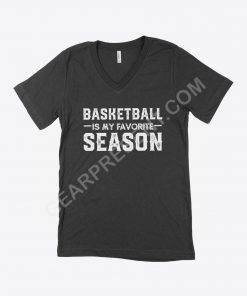Basketball Season Unisex Jersey V-Neck T-Shirt