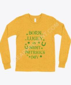 Birthday St. Patrick’s Day Kids’ Long Sleeve T-Shirt