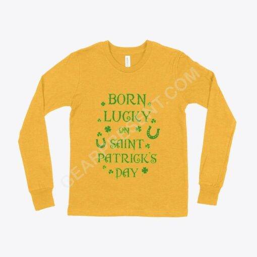 Birthday St. Patrick’s Day Kids’ Long Sleeve T-Shirt