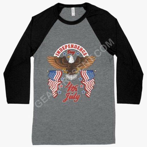 Independence Day 4th of July Baseball T-Shirt – Independence Day T-Shirts – Patriotic USA T-Shirt