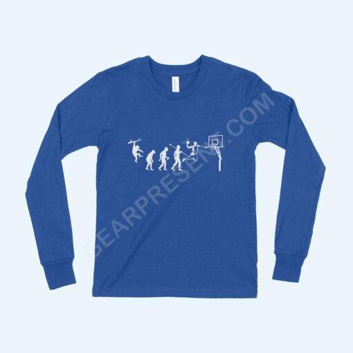 Basketball Evolution Kids’ Jersey Long Sleeve T-Shirt