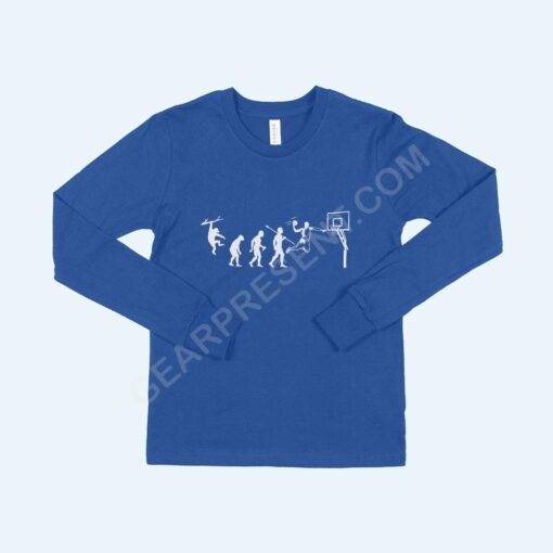 Basketball Evolution Kids’ Jersey Long Sleeve T-Shirt