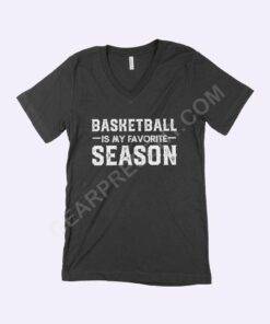 Basketball Season Unisex Jersey V-Neck T-Shirt 