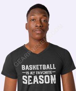 Basketball Season Unisex Jersey V-Neck T-Shirt 