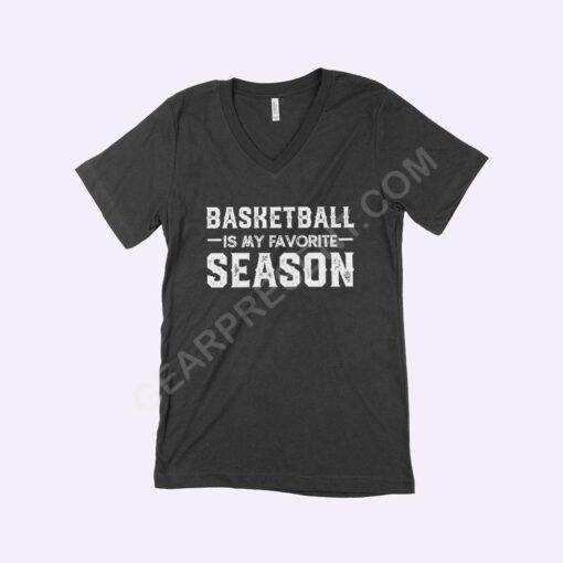 Basketball Season Unisex Jersey V-Neck T-Shirt