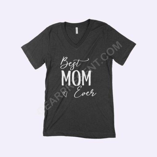 Best Mom Ever Women’s Jersey V-Neck T-Shirt