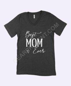 Best Mom Ever Women’s Jersey V-Neck T-Shirt 
