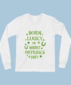 Birthday St. Patrick’s Day Kids’ Long Sleeve T-Shirt