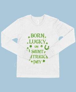 Birthday St. Patrick’s Day Kids’ Long Sleeve T-Shirt