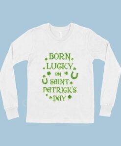 Birthday St. Patrick’s Day Kids’ Long Sleeve T-Shirt