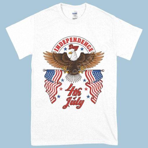 Heavy Cotton Independence Day 4th of July T-Shirt – Independence Day T-Shirts – Patriotic USA T-Shirt