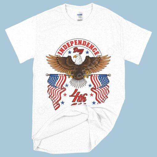 Heavy Cotton Independence Day 4th of July T-Shirt – Independence Day T-Shirts – Patriotic USA T-Shirt