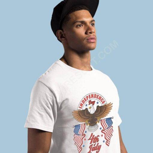 Heavy Cotton Independence Day 4th of July T-Shirt – Independence Day T-Shirts – Patriotic USA T-Shirt