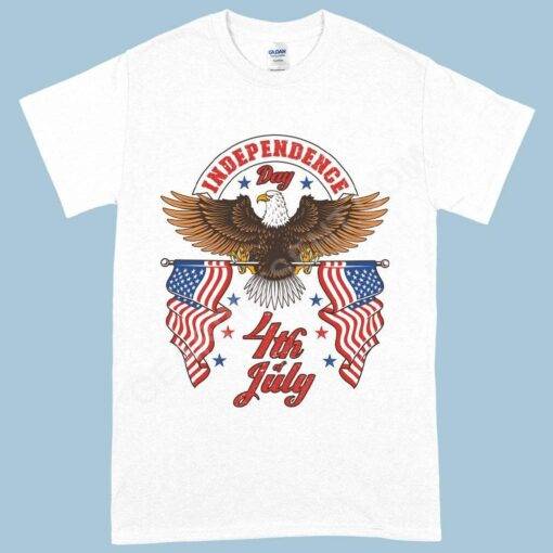 Heavy Cotton Independence Day 4th of July T-Shirt – Independence Day T-Shirts – Patriotic USA T-Shirt