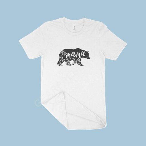 Mama Bear Women’s Jersey T-Shirt Made in USA