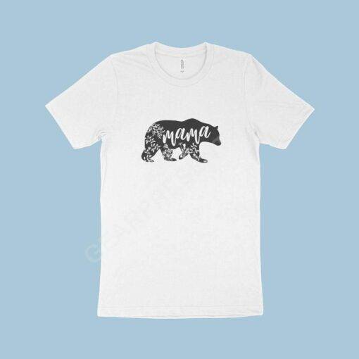 Mama Bear Women’s Jersey T-Shirt Made in USA