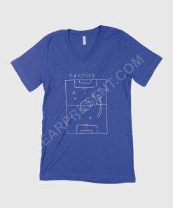 Soccer Tactics Unisex Jersey V-Neck T-Shirt 