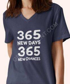 365 New Chances Unisex Jersey V-Neck T-Shirt 