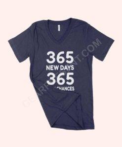 365 New Chances Unisex Jersey V-Neck T-Shirt 