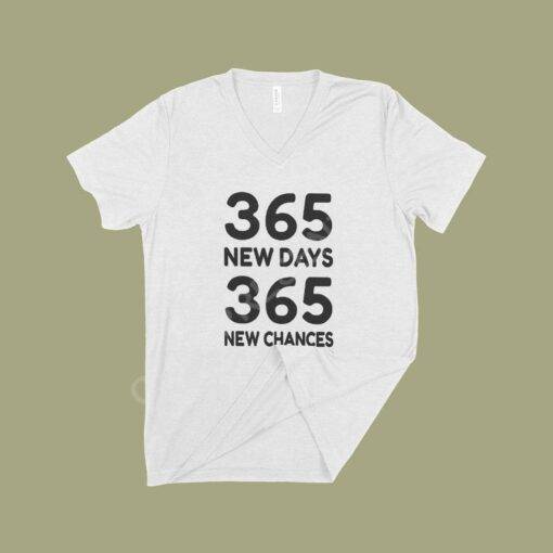 365 New Chances Unisex Triblend V-Neck T-Shirt