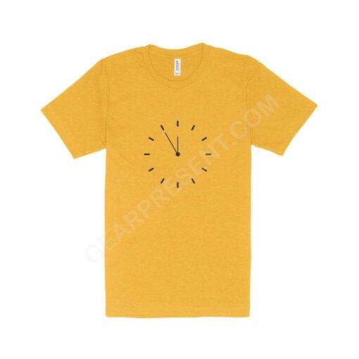 New Year Clock Unisex Heather T-Shirt