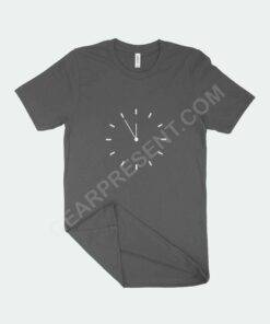 New Year Clock Unisex Jersey T-Shirt Made in USA 