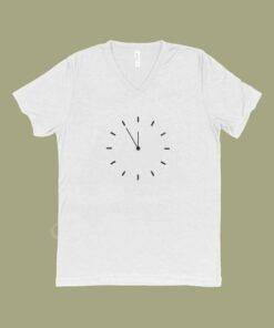 New Year Clock Unisex Triblend V-Neck T-Shirt 