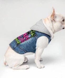 Cuter Than Your Boyfriend Dog Denim Jacket – Funny Dog Denim Coat – Colorful Dog Clothing 