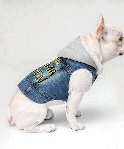 Drama Queen Dog Denim Jacket – Funny Dog Denim Coat – Themed Dog Clothing 