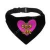 Happy Dog Happy Life Pet Bandana Collar – Phrase Scarf Collar – Art Print Dog Bandana