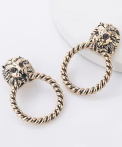 Lion Stud Earrings