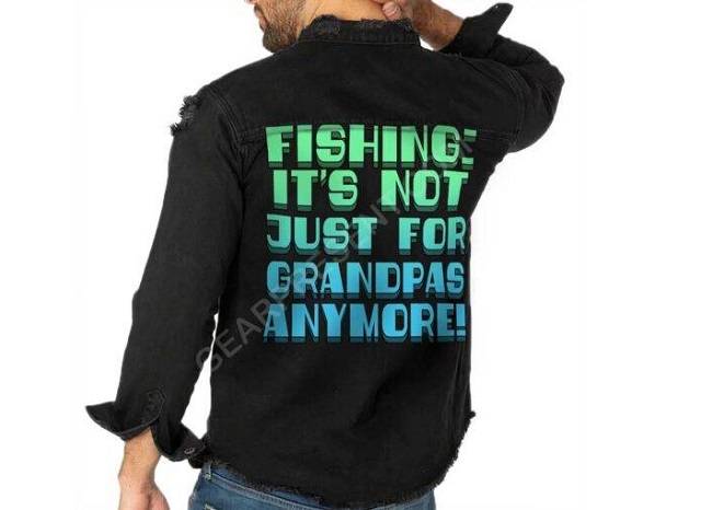 Angler's Denim Shirt The Stylish and Cool Denim for Fishing Enthusiasts