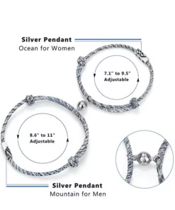 Magnetic Couple Bracelet