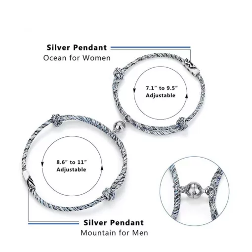 Magnetic Couple Bracelet