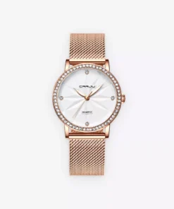 Gold Diamond Women’s Quartz Watch