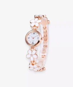 Flowery Bracelet Watch