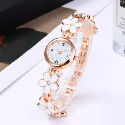 Charm Flowery Bracelet Wristwatches