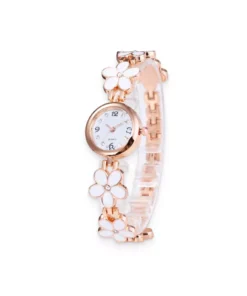 Flowery Bracelet Watches for Beloved Girl
