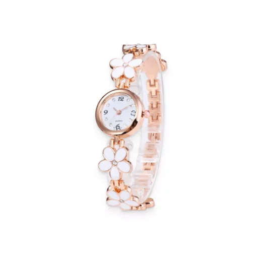 Flowery Bracelet Watches for Beloved Girl