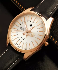 A Timeless Classic Men’s Moon & Sun Styled Dial Watch