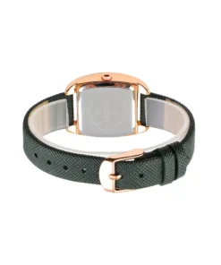 Water Resistant Women’s Green Leather Wrist Watches