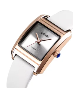 Stylish White Leather Belt Ladies Wrist Watches Gift