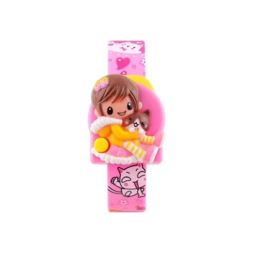 A Cute Pink Color Digital Watch for Girls