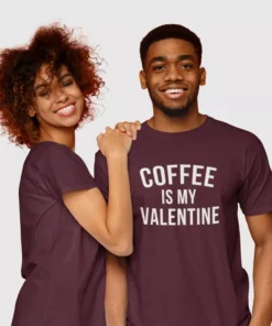 Coffee is My Valentine Jersey T-Shirt