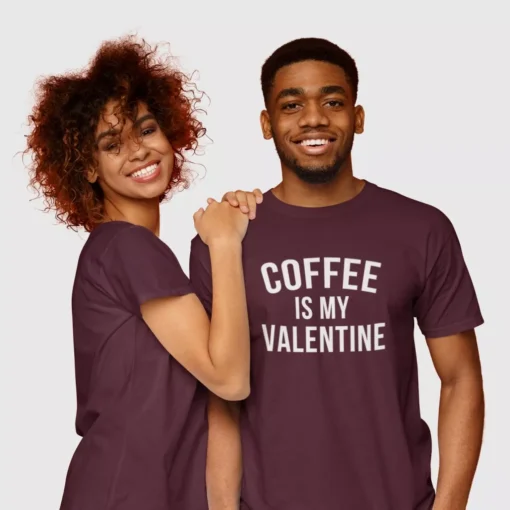 Coffee is My Valentine Jersey T-Shirt