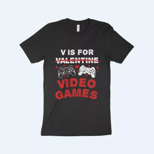 Grand Master Video Games Player Valentines Day Shirt Made in USA