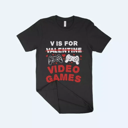 Legend Video Games Player Valentines Day T Shirt Made in USA