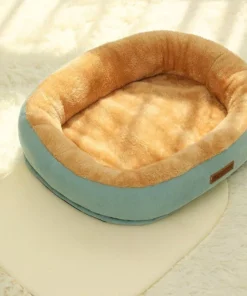 Cozy Comfort Cotton Pet Bed for Cats and Small Dogs