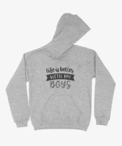 Life is Better with My Boys Women’s Heavy Blend Hoodie