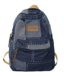 Chic Vintage Denim Backpack